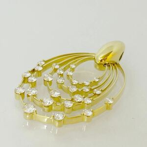 K18 QUEEN クイーンジュエリー ネックレストップ ダイヤモンド 3ct ペンダントトップ 750