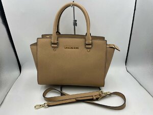 ■美品■ MICHAEL KORS マイケルコース レザー 2WAY クロスボディ ショルダーバッグ ハンドバッグ レディース m24611-4