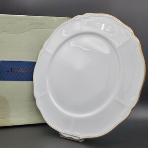 【保管品・箱付】 Noritake ノリタケ CONTEMPORARY コンテンポラリー FINE CHINA ファインチャイナ 金縁 プレート 皿 レトロ 9505-G