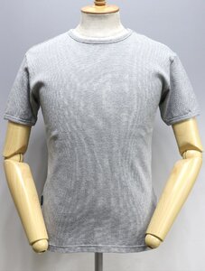 AVIREX (アヴィレックス) デイリーシリーズ ミニワッフル クルーネックTシャツ #6143150 美品 グレー size M