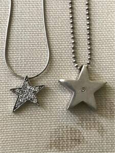 星 ホシ スター STAR 流星 モチーフ 夜空 シルバー silver 銀製 925 スターリング ペンダント ネックレス
