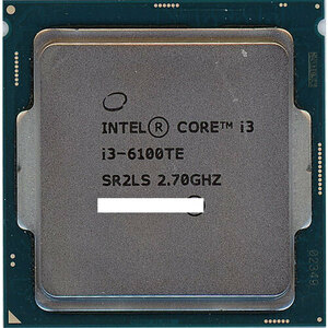 【中古】【ゆうパケット対応】Core i3 6100TE 2.7GHz 4M LGA1151 35W SR2LS [管理:1050011742]