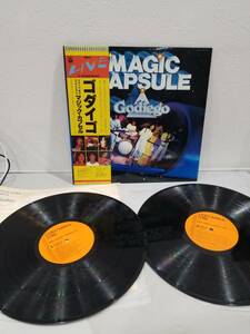 ■【57705】中古激安★LPレコード　2枚組　ゴダイゴ　マジック・カプセル　ライブアルバム　帯付き■