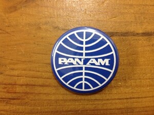 缶バッチ 〔PANAM 〕 モーター/アドバタイジング カンバッチ アメリカ雑貨 アメリカン雑貨