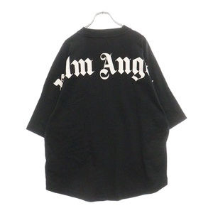 Palm Angels パームエンジェルス バックロゴプリントTシャツ ブラック PMAA002C99JER001