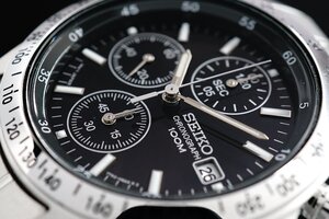 1円～ 1スタ セイコー 正規品 海外モデル SEIKO 逆輸入 タキメーター 新品 1/20秒 クロノグラフ 腕時計 メンズ激レア入手困難 100m防水