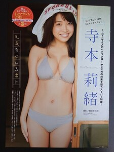 寺本莉緒　ヤンマガの将来を担うスーパー16歳!　ヤングマガジン　切り抜き　4ページ