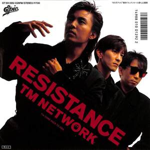 C00163477/EP/TMネットワーク(宇都宮隆・小室哲哉・木根尚登)「Resistance / Come Back To Asia (1988年・Resistance)」