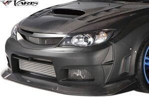 【M’s】SUBARU GRB インプレッサ WRX STI (2007-2014) VARIS フロントバンパー + アンダーリップ バリス カーボン エアロ パーツ VASU-114