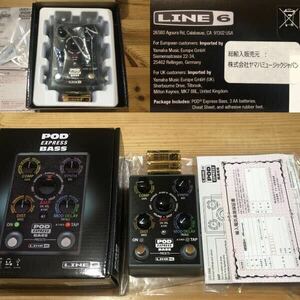 新品 Line6 POD Express Bass ライン6 ベース マルチ エフェクター アンプ シミュレーター ヘッドホン ルーパー チューナー helix HX stomp