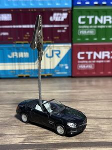 ◎メルセデス・ベンツ SL 黒 メモスタンド◎オリジナル加工品 メモクリップ 車雑貨 文具 ハンドメイド Mercedes-Benz