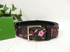 kate spade ケイトスペード◆サフィアーノ レザー◆ショルダー バッグ ストラップ 付替用◆マルチカラー◆新品同様◆超美品◆花柄◆N8487