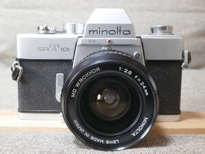 minolta SRT 101 MD W. ROKKOR 1:2.8 f=24mm レンズ付き　動作確認済み