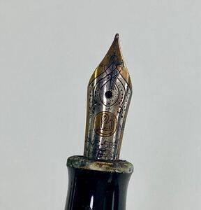 1000円〜●★筆記未確認★ 万年筆 PELIKAN ペリカン スーベレーン 14C-585 グリーン×ブラック ストライプ 筆記具★koy3378995-228★op5172