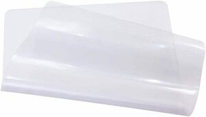 PVCマット 30×65cm 1.5mm すりガラス風 クリアマット 透明マット 撥水 防水 ランチョンマット デスクマット 子供 小さめ 保護マット