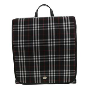 ★美品★BURBERRY バーバリー ノバチェック ブラック リュックサック デイパック バックパック RS 黒