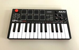 高崎店【中古品】u9-53 AKAI アカイ MPK mini Play MIDIキーボード 本体のみ ミニキーボード コントローラー 動作確認済み