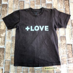 ほぼ日 ほぼ日刊イトイ新聞+LOVE メンズ 日本製 糸井重里 2006ロゴプリント クルーネック 半袖Tシャツ HOBO-T XS 茶 コットン100％