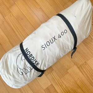 レア 貴重 NORDISK SIOUX 400 ワンポールテント ノルディスク スー タープ 旧ロゴ 丸文字仕様 廃盤モデル 個人輸入品 8〜10人用