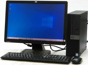 DELL Optiplex 7060-8700SF ■ 19インチワイド 液晶セット ■ i7-8700/大容量HDD/DVDマルチ/省スペース/第8世代/Windows10 デスクトップ