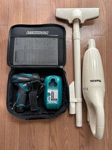 マキタ掃除機＋充電器＋電ドル　中古品