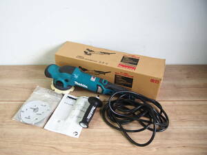 ★【1T0403-3】 美品 makita マキタ ランダムオービットポリッシャ PO5000C 100V 125mm 動作保証