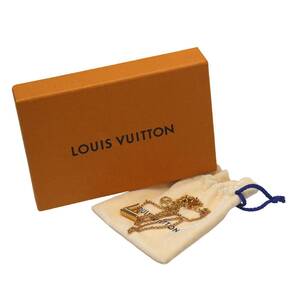 LOUIS VUITTON/ルイヴィトン エセンシャルV ネックレス GP ゴールド M61083 LE0250 専用箱、保存袋 ES Bランク