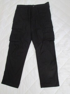 L2349【ZARA/ザラ】カーゴパンツ/パンツ/黒・ブラック系/EUR 42/ザラ マン/メンズ/USED