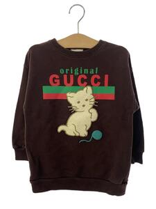 GUCCI◆猫/スウェット/110cm/コットン/BRW/630578 xjcsl/使用感有