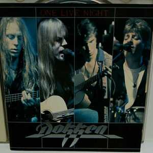 DOKKEN「ONE LIVE NIGHT」国内盤　