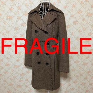 ★FRAGILE/フラジール★極美品★チェスターコート38(M.9号) ウール アウター