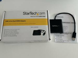 【一円スタート】　StarTech.com USB 3.0対応デュアルHDMIディスプレイアダプタ １円 YUY01_0834