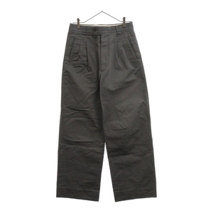 Maison Margiela メゾンマルジェラ 22SS Cotton Trousers S50KA0608 ジップフライ コットントラウザー ワークパンツ グレー