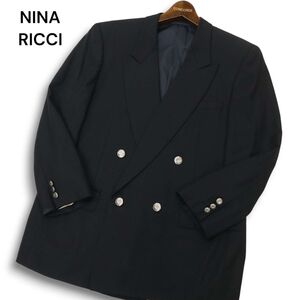 NINA RICCI monsieur ニナリッチ ムッシュ 通年★【ZEGNA ゼニア生地】ブレザー ジャケット 紺ブレ Sz.L位 メンズ　C4T09795_A#O