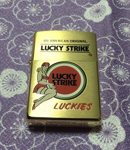 ZIPPO LUCKY STRIKE ジッポー ラッキーストライク たばこ　ラッキーガール　現状品