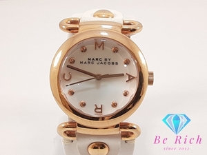 マーク バイ マークジェイコブス MARC BY MARC JACOBS レディース 腕時計 MBM8639 白 ホワイト SS レザー クォーツ 【中古】 bt2968