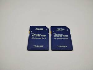  2枚セット　256MB　メガバイト　TOSHIBA　SDカード　メモリーカード