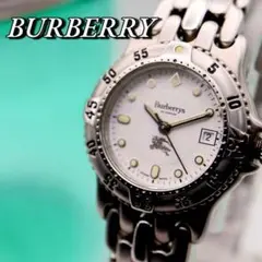 極美品！BURBERRY デイト ダイバーウォッチ ラウンド 腕時計 630