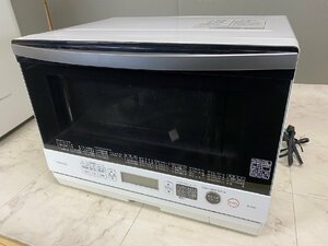 YI050350 オーブンレンジ 東芝 ER-SD80(W) 2019年 石窯ドーム 庫内フラット 加熱水蒸気 電子レンジ TOSHIBA 26L ヘルツフリー 直取り歓迎