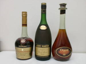 ◆◇1円～♪ REMY MARTIN レミーマルタン 約1000ml/COURVOISIER クルボアジェ 700ml/Otard オタール 700ml VSOP 3本まとめて◇◆