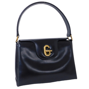 1円 ■ 極美品 グッチ ハンドバッグ レザー ブラック系 レディース フォーマル 406・000・1080 GUCCI ■E.Cslo.tI-14