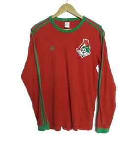 アディダス adidas ロコモティフ 長袖シャツ ロンT 赤 緑 M メンズ シャツ サッカー ロシア モスクワ LOKOMOTIV MOSCOW フットボール