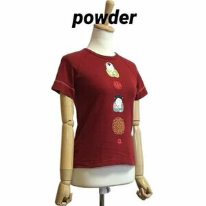 powder チャイナプリント Tシャツ