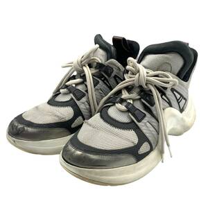 1円スタート■ LOUIS VUITTON ルイヴィトン LV ARCHLIGHT SNEAKER アークライトスニーカー / GO 0158 34 / イタリア製 / 38ハーフ /