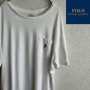 POLO RALPHLAUREN 半袖　ポケット　Tシャツ　白　Mサイズ　ポロラルフローレン