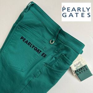 5/L 新品/人気モデル/PEARLYGATES パーリーゲイツ/メンズ/グラデーションロゴ！カルゼストレッチパンツ/オールシーズン/ゴルフパンツ/