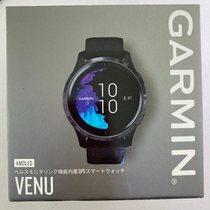 03w11303/【動作品】GARMIN ガーミン VENU ヴェニュー Black / Slate 010-02173-17 心拍数 血中酸素トラッキング ベルト欠品