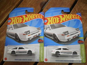 ２個セット　TOYOTA　AE86　トレノ　Hot Wheels ホットウィール　新品未使用