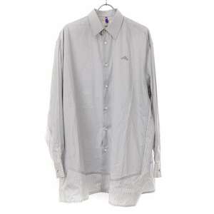 OAMC オーエーエムシー 23SS CREEK SHIRTS オーバーサイズストライプシャツ 23E28OAY11 ブルー XS IT2P9NSO4SO0