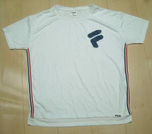 即決★美品★FILA (フィラ)☆レディス☆DRY半袖TシャツFL-9C21727TS☆白☆サイズＳ（身長152-158，バスト78-82）